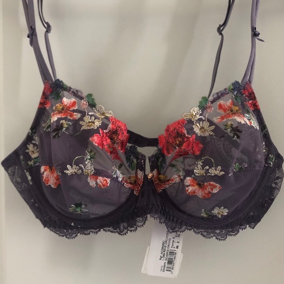 LISE CHARMEL Reve Orchidee full cup embroidered bra 32C NWT - Picture 2 of 16